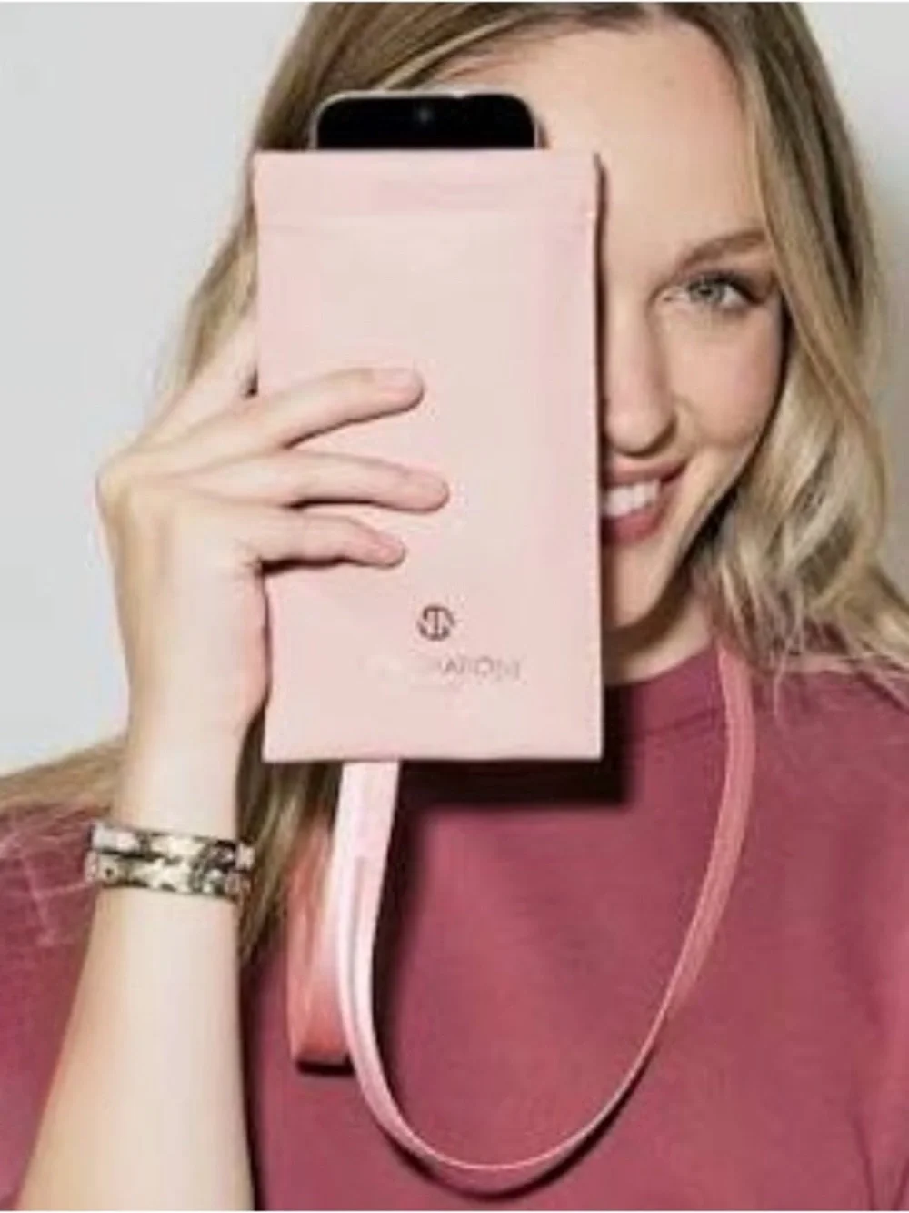 Nomination Pink Phone Pouch & Glasses Case with Strap New in Package
